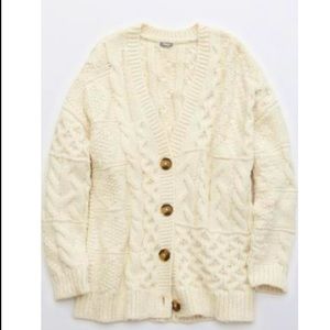 BNWT Aerie Cable Cardigan
